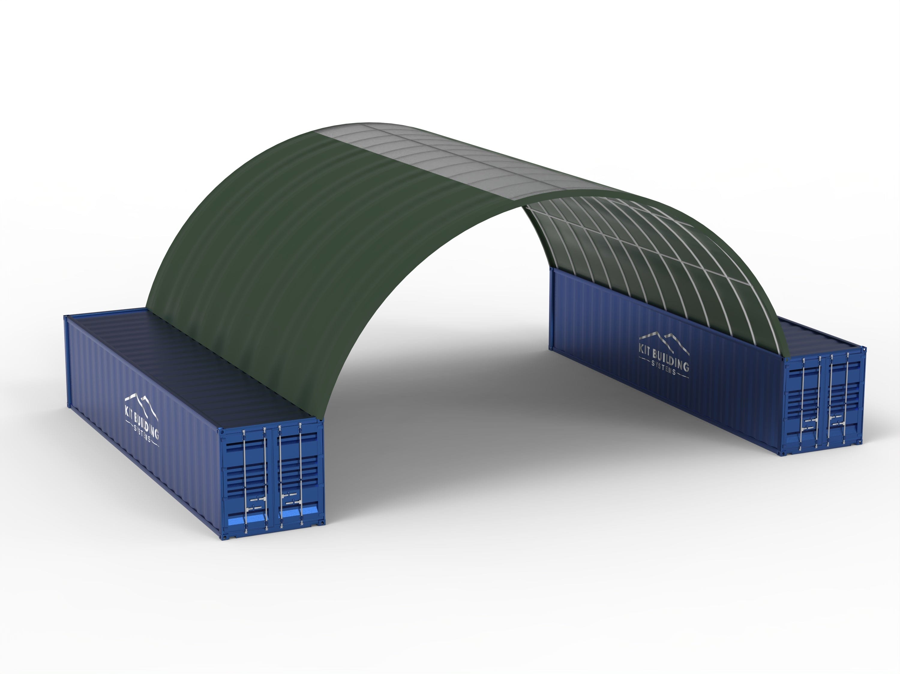 Zadaszenia kontenerowe — 12 m x 12 m x 4,5 m (40 stóp x 40 stóp x 15 stóp)