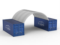 Zadaszenia kontenerowe — 6 m x 6 m x 2 m (20 stóp x 20 stóp x 6,5 stopy)
