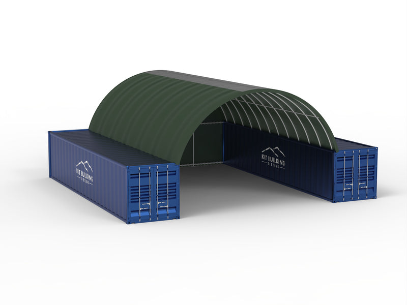 Zadaszenia kontenerowe - 26 stóp x 40 stóp x 10 stóp (8m x 12m x 3m)
