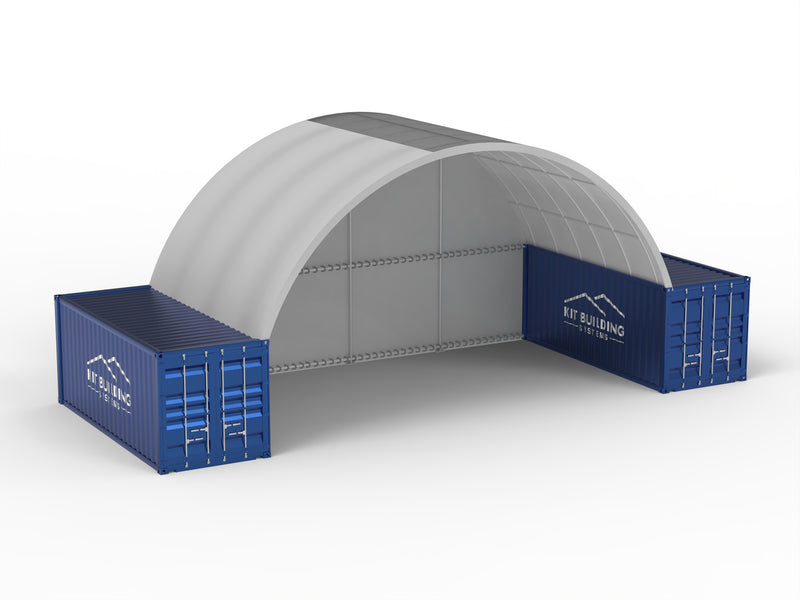 Rozpiętość 10m (33 stopy) | Zadaszenia kontenerowe - 33 stopy x 12 stóp (10m x 3,6m)