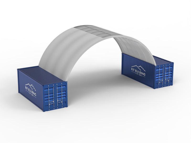 Rozpiętość 10m (33 stopy) | Zadaszenia kontenerowe - 33 stopy x 12 stóp (10m x 3,6m)