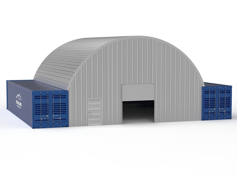Zadaszenia z kontenerów stalowych - 33ft x 40ft x 12ft (10m x 12m x 3.6m)