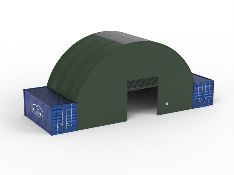 Zadaszenia kontenerowe — 12 m x 6 m x 4,5 m (40 stóp x 20 stóp x 15 stóp)
