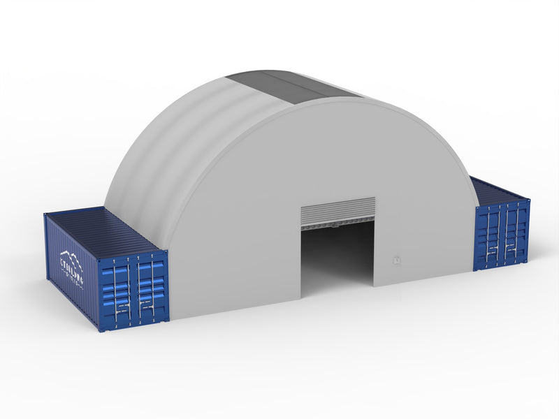 Zadaszenia kontenerowe — 12 m x 6 m x 4,5 m (40 stóp x 20 stóp x 15 stóp)