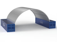 Zadaszenia z kontenerów stalowych - 33ft x 40ft x 12ft (10m x 12m x 3.6m)