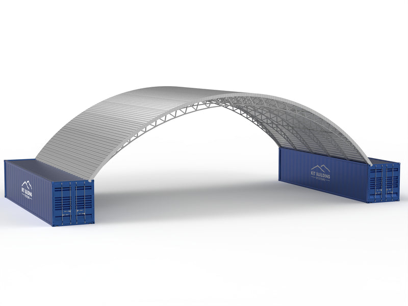 Zadaszenia z kontenerów stalowych - 33ft x 40ft x 12ft (10m x 12m x 3.6m)