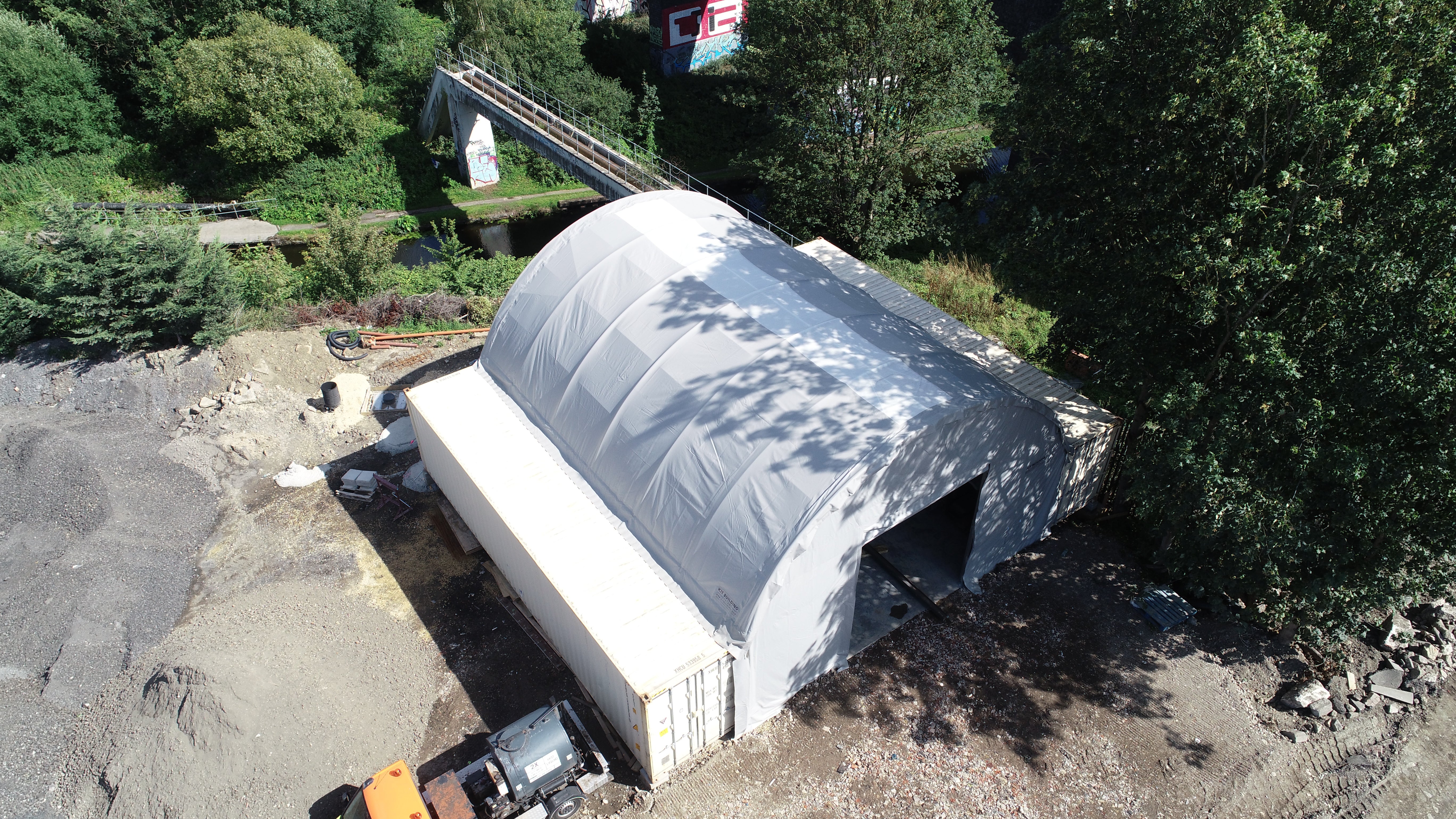 Zadaszenia kontenerowe — 26 stóp x 40 stóp x 10 stóp (8 m x 12 m x 3 m)