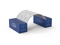 Zadaszenia kontenerowe — 6 m x 6 m x 2 m (20 stóp x 20 stóp x 6,5 stopy)