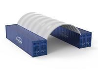 Zadaszenia kontenerowe — 6 m x 12 m x 2 m (20 stóp x 40 stóp x 6,5 stopy)