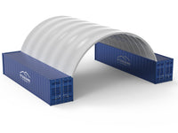 Zadaszenia kontenerowe — 10 m x 12 m x 3,6 m (33 stopy x 40 stóp x 12 stóp)
